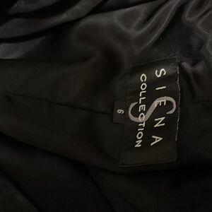 Woman’s black leather pants